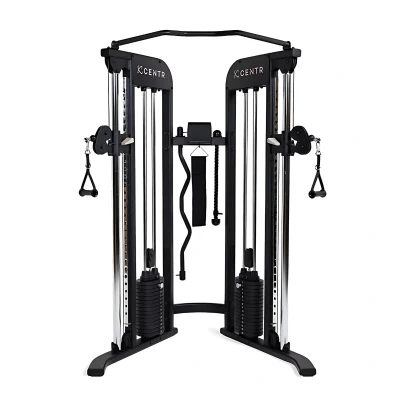 Afbeelding van Centr 2 Home Gym Functional Trainer Matzwart Staal Kunststof Nylon