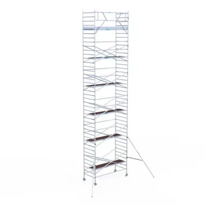 Afbeelding van Professionele rolsteiger 135x305x13.20m werkhoogte