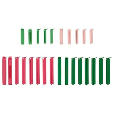 Afbeelding van Ikea Bevara 103.391.71 Afdichtingsclips, verschillende kleuren, maten, 30 stuks