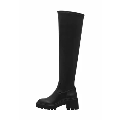 Afbeelding van Tamaris Dames 1 25621 43 Botte boven de knie Dames, zwart.