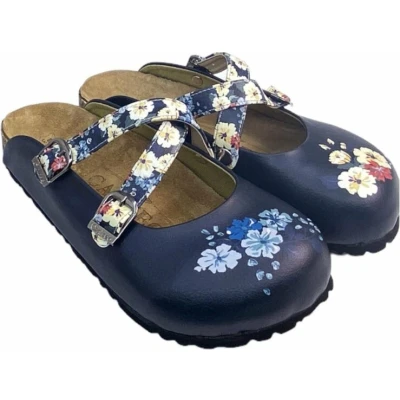 Afbeelding van GOBY Flowers Clogs Slippers Hoge kwaliteit Handmade Maat 37