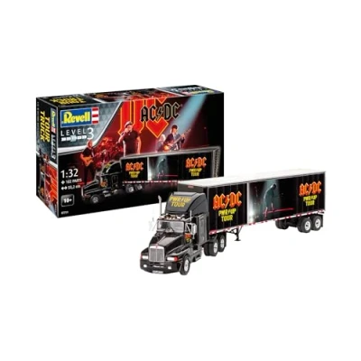 Afbeelding van Revell 07731 AC/DC Tour Truck &amp; Trailer „Power Up“ Vrachtwagen (bouwpakket) 1:32