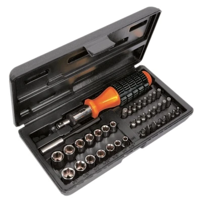 Afbeelding van AVIT Werkplaats Ratelschroevendraaier 1/4 (6.3 mm) 57 mm