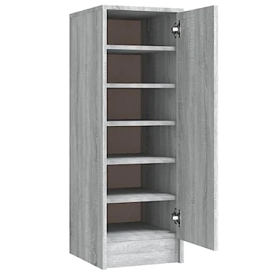 Afbeelding van vidaXL Schoenenkast, Sonoma grijs, 32x35x92 cm, bewerkt hout