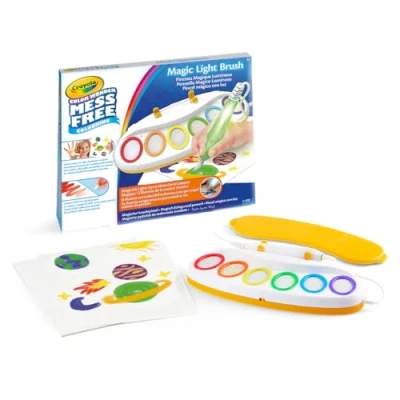 Image de CRAYOLA Color Wonder Magic Light Brush, Pinceau Magique pour peindre sans taches, idée cadeau les enfants à partir de 3 ans, version internationale, 75 7131