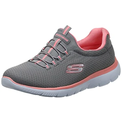 Afbeelding van Skechers WIDE FIT Summits Sneakers laag, Dames, Maat: 36, Grey/pink