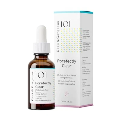 Afbeelding van Geek &amp; Gorgeous 101 Porefectly Clear Lichte peelinggel met 2% salicylzuur en sarcosine, verwijdert poriën verbetert mee eters vettigheid, gemengde vette huid, 30 ml