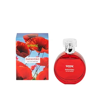 Afbeelding van L&#039;AMANDE Frisse en natuurlijke damesgeur met noten van mimosa orchidee, barnsteengeur wit schuim, eau de parfum sentori, bloemig kruidig klaprozen, 50 ml