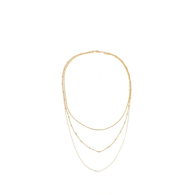 Afbeelding van Elli MIX Layering LOOK Basic Ketting goldcoloured, Dames, Maat: 45, Gold coloured