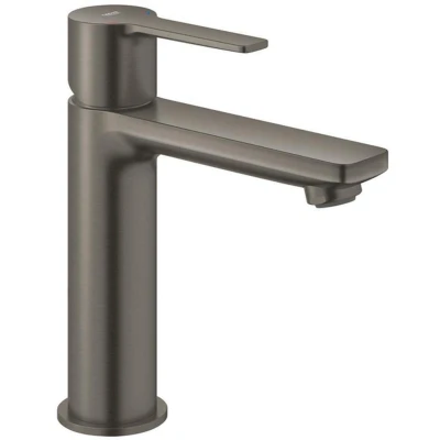 Afbeelding van GROHE Lineare waterbesparende wastafelkraan s size m. gladde body brushed hard graphite