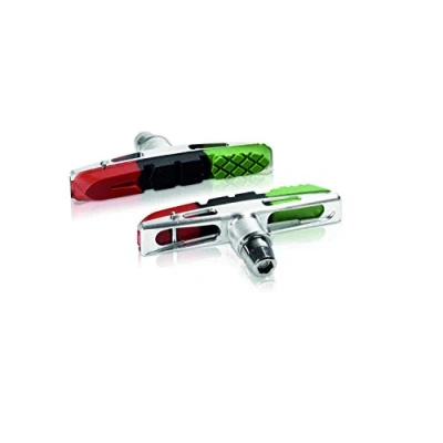 Afbeelding van XLC BS V13 Remblokjes V Brake Set van 4 Stuks 72mm Rood/Zwart/Groen
