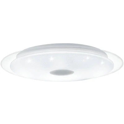 Afbeelding van Eglo LANCIANO 1 Plafonnière Transparant;Wit