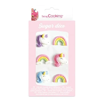 Afbeelding van Scrapcooking Suikerdecoraties Unicorn Set/6