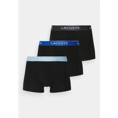 Afbeelding van Lacoste 3 PACK Onderbroeken, Heren, Maat: Large, Noir/marina panorama/graphite