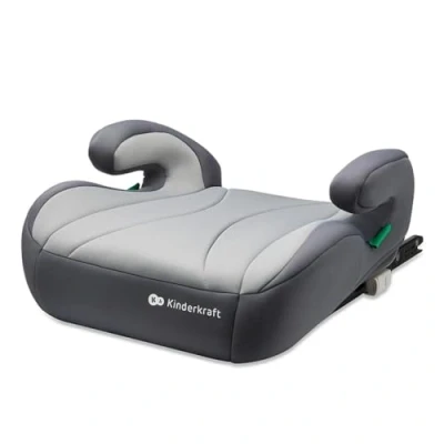 Afbeelding van Kinderkraft I BOOST Zitverhoger Gordelkussen Autostoel lichtgewicht eenvoudig te monteren met ISOFIX bevestigd 9 12 jaar SIZE 135 150 cm ergonomisch extra schuim Grijs