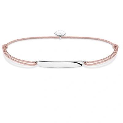 Afbeelding van Thomas Sabo Little Secret Classic LS011 173 19 L20v Damesarmband, 925 sterling zilver, nylon, Zonder steen