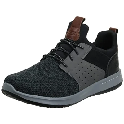 Afbeelding van Skechers Status 2.0 Pexton herensneakers, Zwart/Grijs