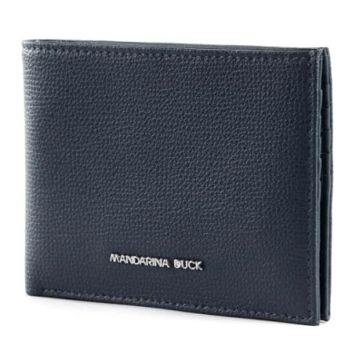 Afbeelding van MANDARINA DUCK Leren Kaarthoes Mellow Urban Wallet Avio Donkerblauw