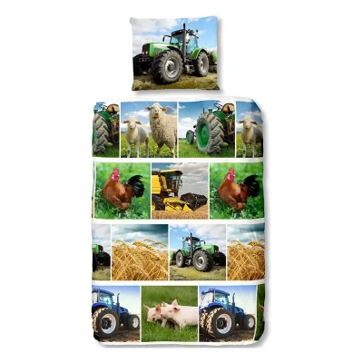 Afbeelding van Good Morning Kinderdekbedovertrek &quot;tractor&quot; Multi (140x200/220 cm) Katoen