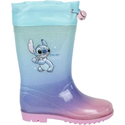 Afbeelding van Kinderregenlaarzen Stitch Licht Blauw Schoenmaat 29