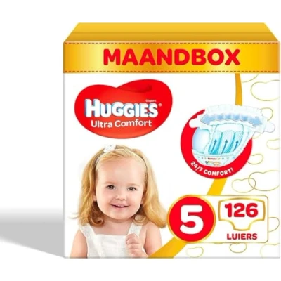 Afbeelding van Huggies® Little Movers baby luiers, Maat 5 (11 tot 25 kg), 126 luiers met Disney© designs, Giga pack
