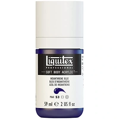 Afbeelding van Liquitex Professional Soft Body Acrylfles, 59 ml, indanthereen blauw