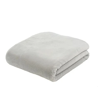 Afbeelding van Plaid 100 % polyester Silver cashmere feeling zacht en glanzend 130 x 170 cm