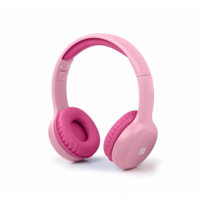Afbeelding van Muse M 215BTP Draadloze bluetooth stereo hoofdtelefoon voor kinderen, roze