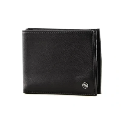 Afbeelding van MANDARINA DUCK Leren Portemonnee Downtown Wallet Black Zwart