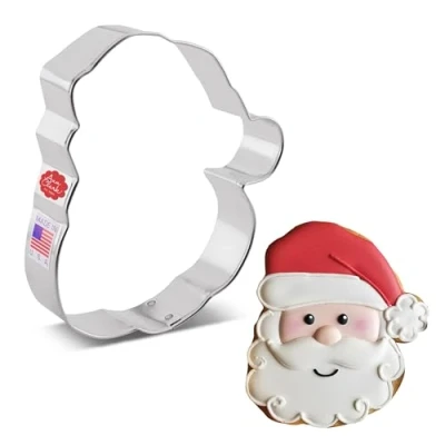 Afbeelding van Ann Clark Cookie Cutters Kerst hoofd uitsteekvorm, 10,8 cm