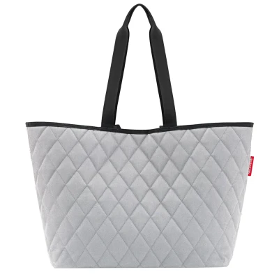 Afbeelding van Reisenthel Classic Shoper XL Schoudertas 26L Rhombus Licht Grijs