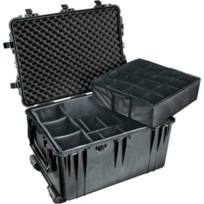Afbeelding van Peli™ 1664 Koffer Groot zwart met vakverdelers