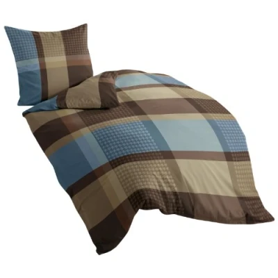 Afbeelding van Linnen beddengoed 4942, fijne bever, , mokka 09, 135x200 + 80x80 cm