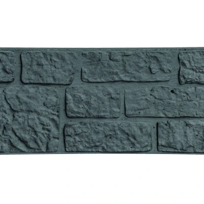Afbeelding van Beton onderplaat met romeinsmotief, 184cm (36cm hoog), antraciet
