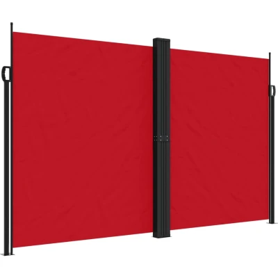 Afbeelding van Windscherm uittrekbaar 200x600 cm rood