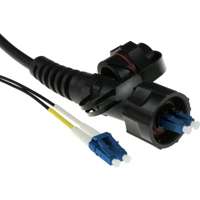 Afbeelding van ACT RL7340 Glasvezel Patchkabel Duplex LC(IP67)/LC 9/125µm OS2 40 meter
