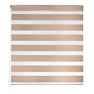 Afbeelding van Easydeco Rolgordijn dag en nacht Premium beige 200 x 250 cm