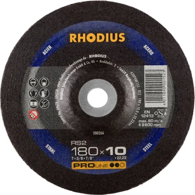 Afbeelding van RHODIUS 200266 Afbraamschijf Diameter 180 mm Boordiameter 22.23 Staal 1 stuk(s)