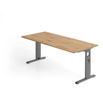 Afbeelding van MEGA 19 G Bureau 180 x 80 Tafelhoogte I In hoogte verstelbaar Kleur/Grafiet