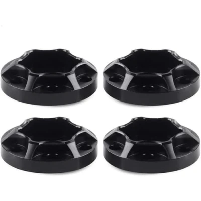 Afbeelding van INJORA RC Hex Car 12 mm zeskant metalen accessoires set 4 stuks voor 1/10 Crawler wiel Axial SCX10 Traxxas TRX4 D90 (zwart 6 mm)