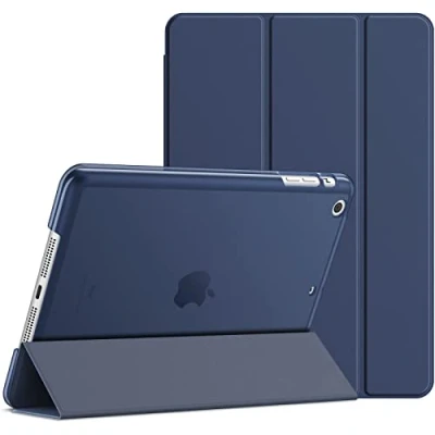 Afbeelding van JETech beschermhoes voor iPad Mini 3, 2 en Mini, met standaard automatische slaap /wekfunctie (marineblauw)