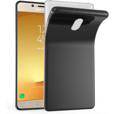 Afbeelding van Cadorabo Hoesje geschikt voor Samsung Galaxy J7 2017 in ZWART Beschermhoes gemaakt van flexibel TPU Silicone Case Cover