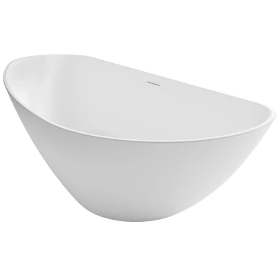 Afbeelding van Riho Granada Vrijstaand bad 170X80X60cm Solid Surface Links Mat Wit