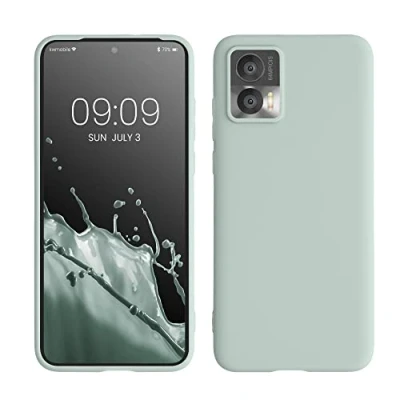 Afbeelding van kwmobile telefoonhoesje geschikt voor Motorola Edge 30 Neo Hoesje smartphone Back cover in cool mint