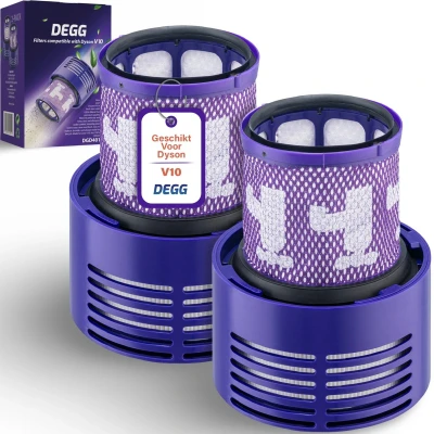 Afbeelding van DEGG® Hepa Filter Geschikt voor Dyson V10 Wasbaar Vervangt Onderdelen Duurzaam Premium Kwaliteit 2 STUK(S)