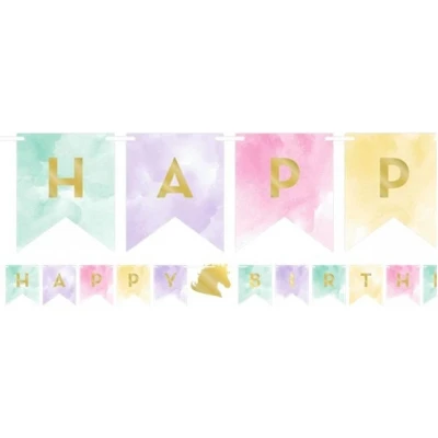 Afbeelding van Eenhoorn Glitter Letterslinger 167cm