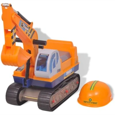 Afbeelding van Graafmachine Loopauto Kunststof Geel