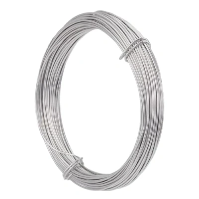Afbeelding van PH PandaHall 10 m aluminiumdraad, zilverkleurig, 0,8 mm metaaldraad, voor doe het zelf sieraden, creatieve vrije tijd