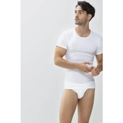 Afbeelding van mey Kurzarm Shirt Serie Casual Cotton Hemd, Heren, Maat: Medium, Weiß