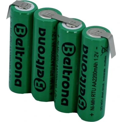 Afbeelding van Beltrona RTU4AAZ Accupack Aantal cellen: 4 Batterijgrootte: AA (penlite) Z soldeerlip NiMH 4.8 V 2200 mAh